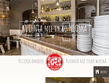 Tablet Screenshot of pizzeria-amadeo.pl